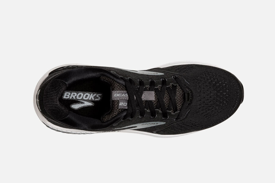 Brooks Beast \'20 Road Running Shoes Mens - Black/Grey - BLMIF-1945